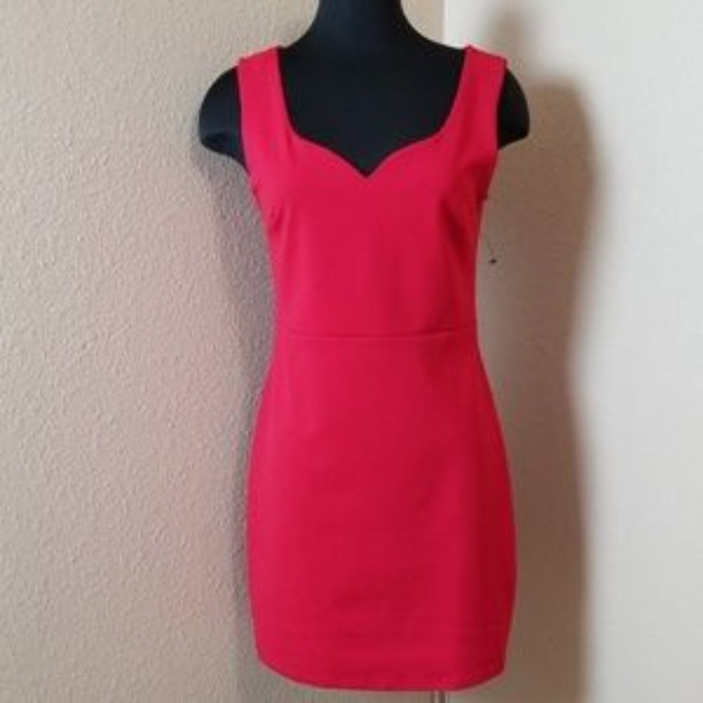 Lulus Sweetheart Neck Red Sleeveless Dress